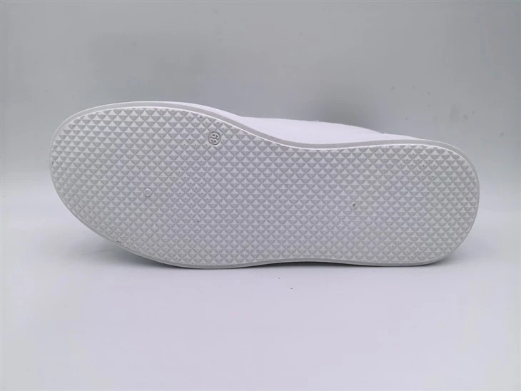 Women's White PU Platform